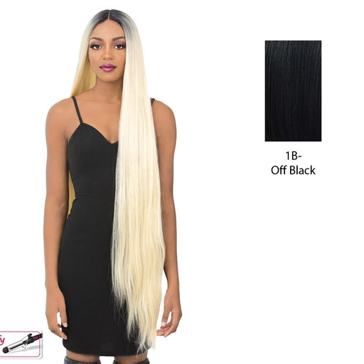 Synthetic Iron Friendly Full Wig - Niki,Off Black
