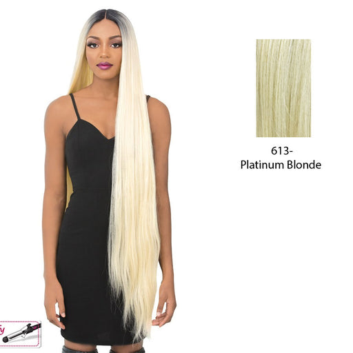 Synthetic Iron Friendly Full Wig - Niki,Platinum Blonde