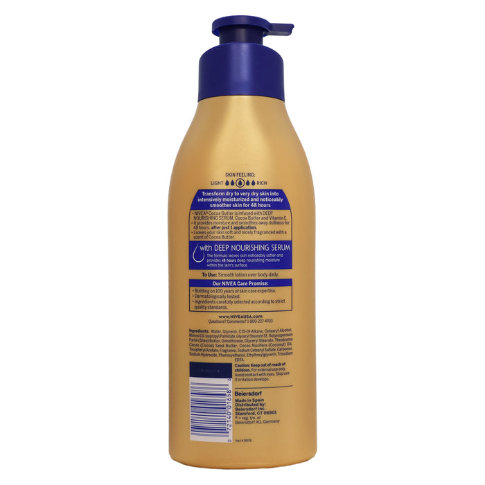 Nivea Cocoa Butter 48hr Moisture Body Lotion, 16.9 Oz.