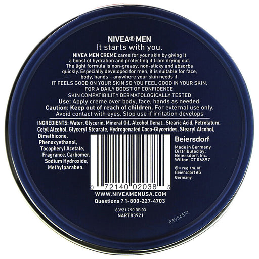 Nivea Men Creme, 5.3 Oz.