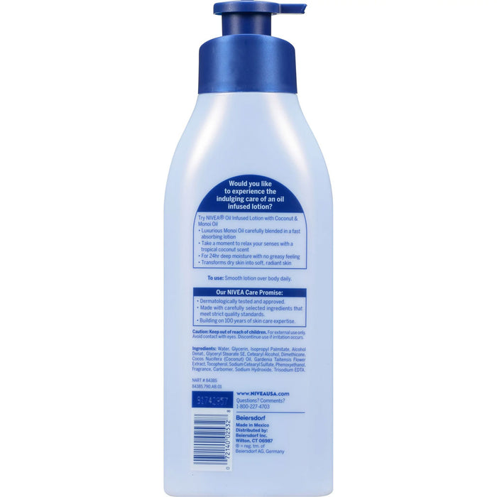 Nivea Oil Infused Body Lotion Coconut And Monoi Oil, 16.9 Oz.