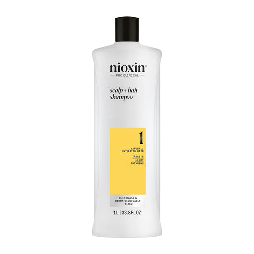 NIOXIN System 1 Cleanser Shampoo for Natural Hair with Light Thinning 33.8 oz