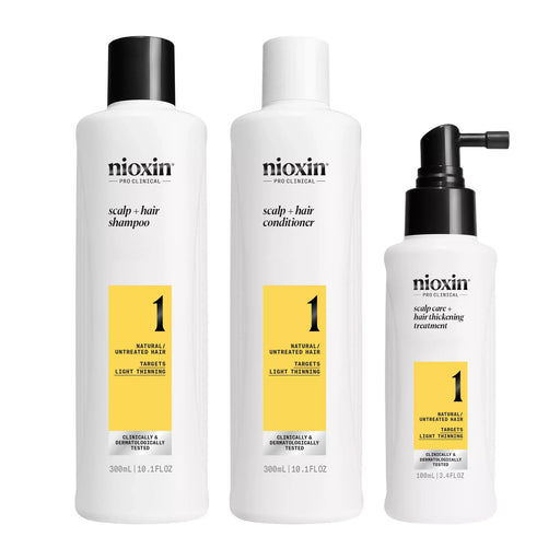 NIOXIN System Kit 1, Hair Thickening For Natural Hair With Light Thinning