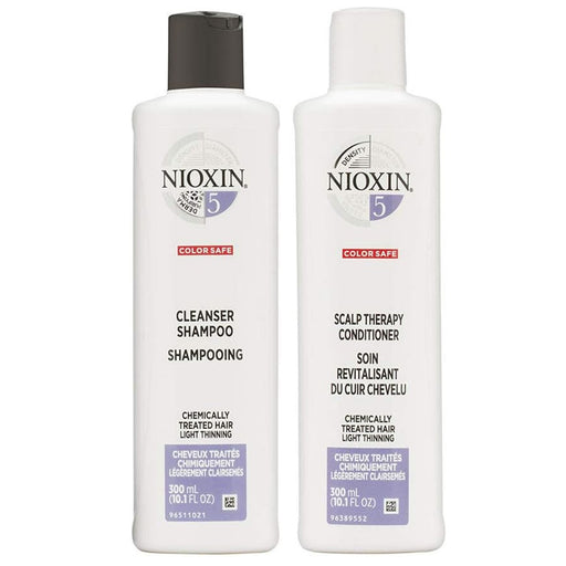 NIOXIN System 5 For Bleached Hair with Light Thinning, 10.1 oz Each