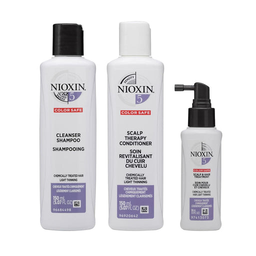 NIOXIN System Kit 5, Hair Thickening For Bleached Treated Hair With Light Thinning.