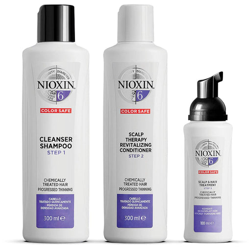 NIOXIN System Kit 6, Hair Thickening For Bleached Treated Hair With Progressed Thinning