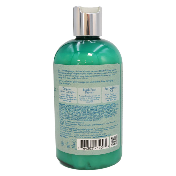 Shea Moisture Zanzibar Marine Complex, Age-defy and Color Protect Shampoo, 13 Oz.