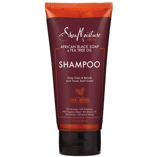 Shea Moisture Men African Black Soap & Tea Tree Oil Shampoo 7 Oz