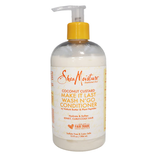 Shea Moisture Coconut Custard Make It Last Wash N' Go Conditioner, 13 Oz.