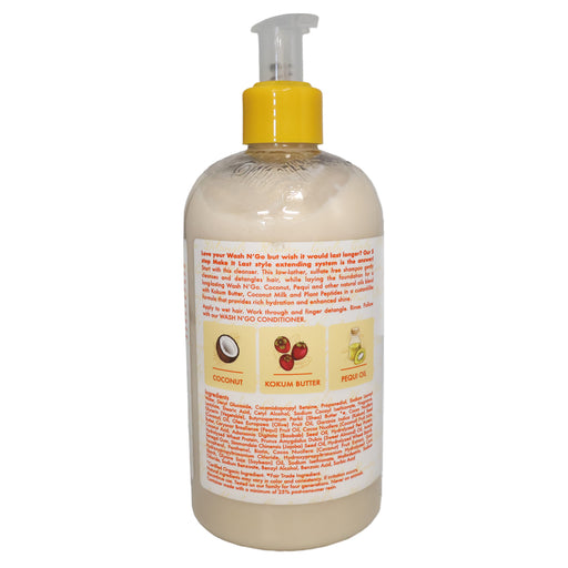 Shea Moisture Coconut Custard Make It Last Wash N' Go Shampoo, 13 Oz
