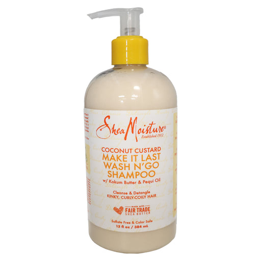 Shea Moisture Coconut Custard Make It Last Wash N' Go Shampoo, 13 Oz