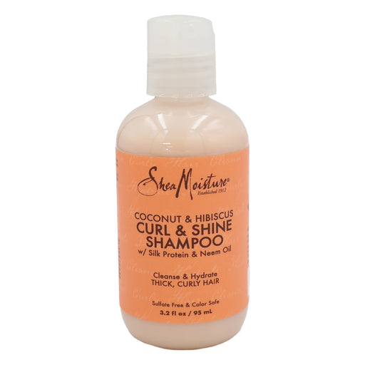 SheaMoisture Coconut Hibiscus Curl Shine Shampoo Travel Size 3.2 Oz.