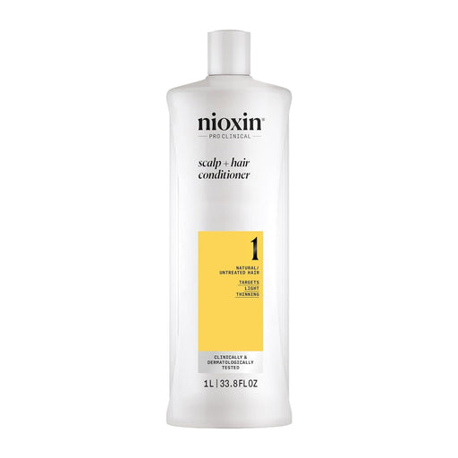 NIOXIN System 1 Scalp Therapy Conditioner For Natural Hair With Light Thinning, 33.8 Oz.