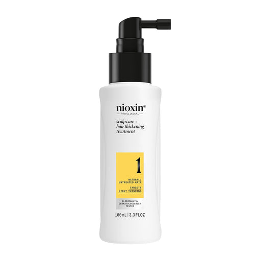 NIOXIN System 1 Leave In Treatment For Natural Hair With Light Thinning, 3.4 oz