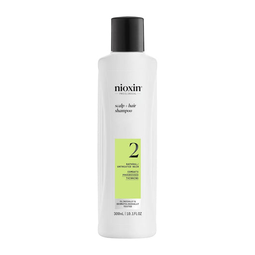 NIOXIN System 2, Cleanser Shampoo For Natural Hair with Progressed Thinning, 10.1 Oz.