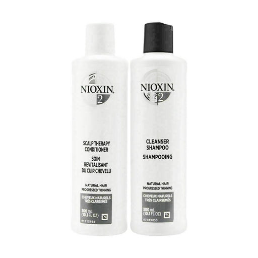 NIOXIN System 2 For Natural Hair With Progressed Thinning, 10.1 oz Each