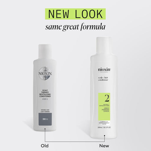 NIOXIN System 2, Scalp Therapy Conditioner For Natural Hair with Progressed Thinning, 10.1 Oz.