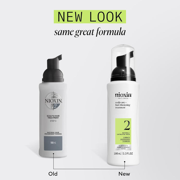 NIOXIN System 2 Leave In Treatment For Natural Hair with Progressed Thinning, 1.7 Oz.