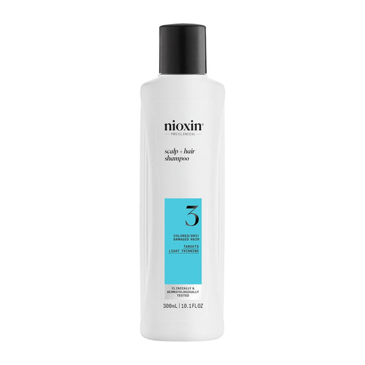 NIOXIN System 3 Cleaning Shampoo For Colored Hair With Light Thinning, 10.1 Oz.