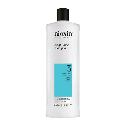 NIOXIN System 3 Cleaning Shampoo For Colored Hair With Light Thinning, 16.9 Oz.