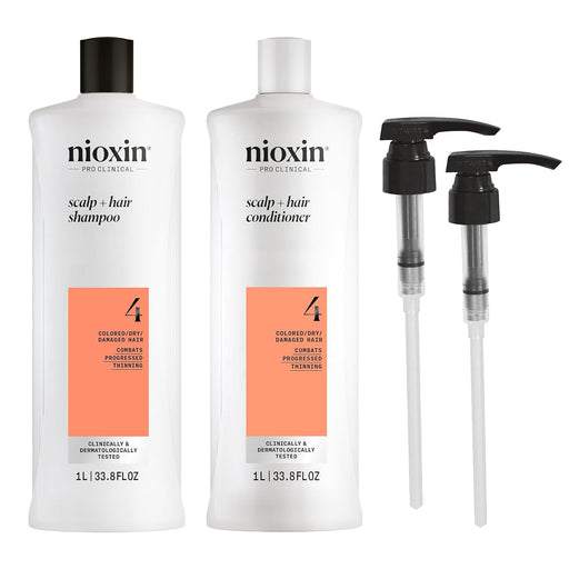 NIOXIN System 4 For Colored Hair With Progressed Thinning, 33.8 Oz. Each