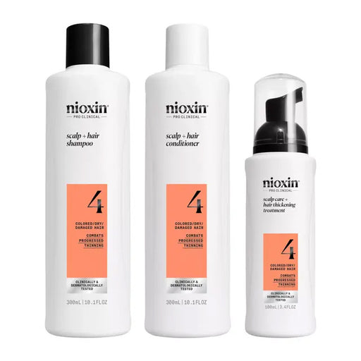 NIOXIN System Kit 4, Hair Thickening For Colored Hair With Light Thinning
