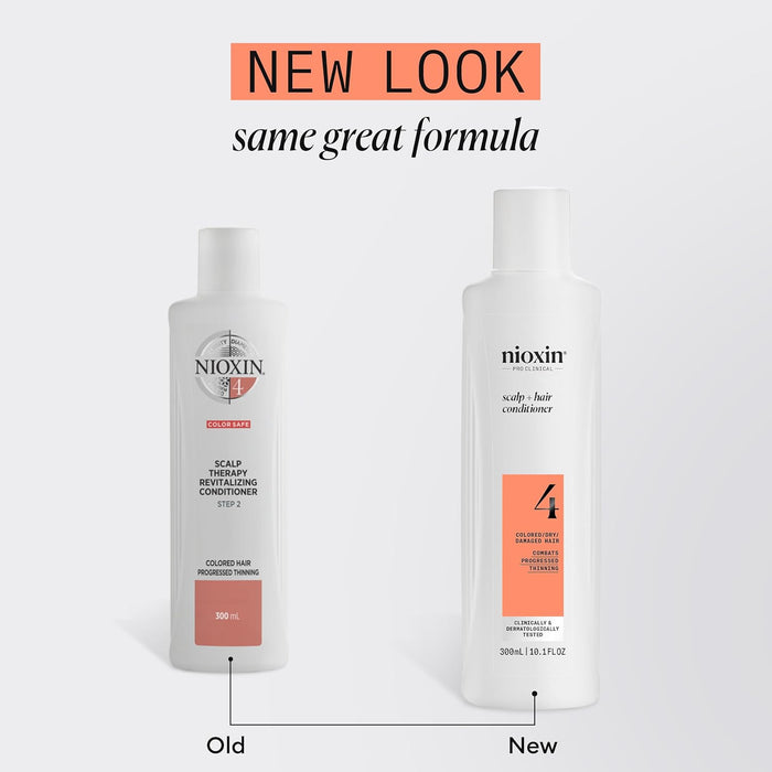 NIOXIN System 4 Conditioner For Colored Hair With Progressed Thinning, 16.9 Oz.
