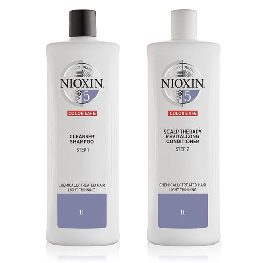 NIOXIN System 5 For Bleached Hair with Light Thinning, 33.8 Oz. Each