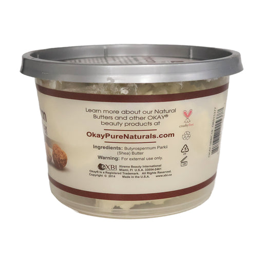 OKAY African Shea Butter Chunky White, 10 Oz.