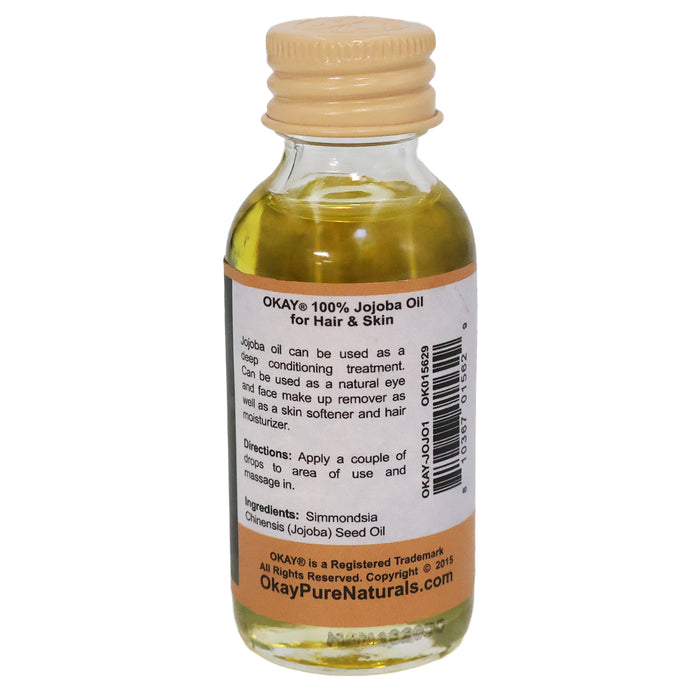 Okay Hair and Skin Oil, Pure Jojoba Oil, 1 Oz