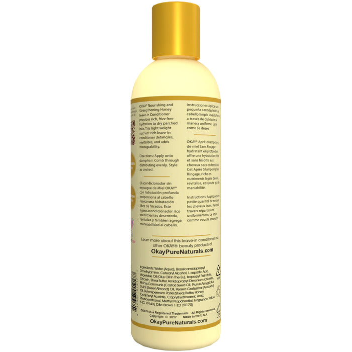 OKAY Honey and Almond Nourishing And Strengthening Leave In Conditioner 8 Oz.