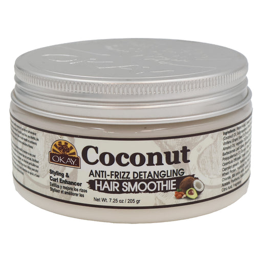 OKAY Coconut Curls Anti -Frizz Detangling Hair Smoothie, 7.25 Oz