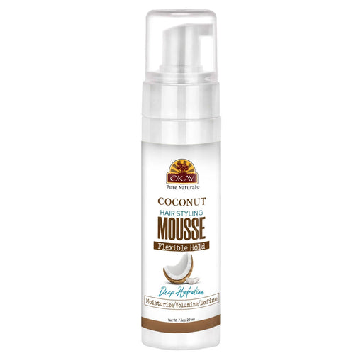 OKAY Hair Styling Mousse, Coconut, 7.5 oz