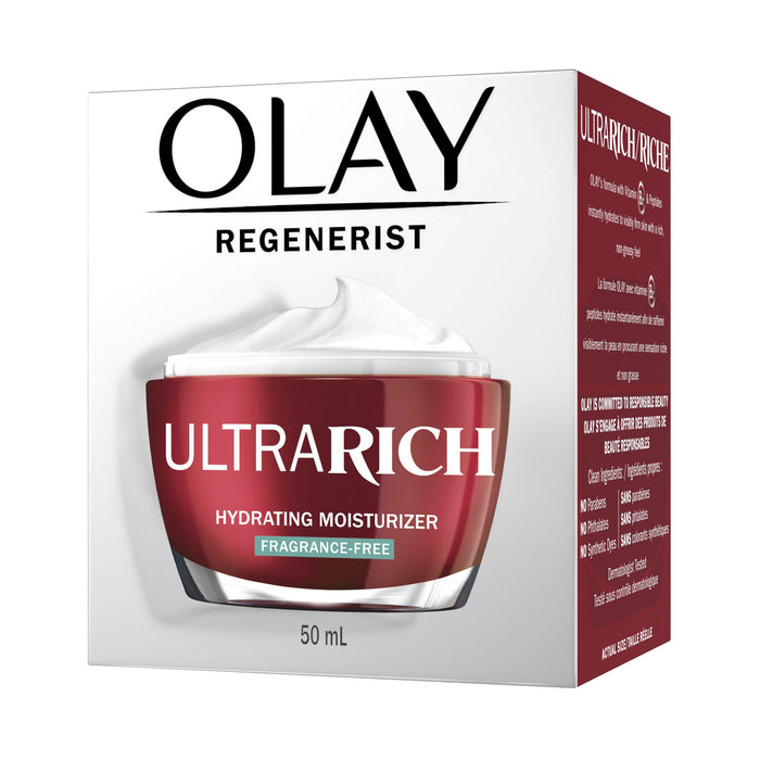 Olay Regenerist Ultra Rich Face Moisturizer for Dry Skin Fragrance-Free - 1.7oz