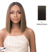Synthetic Iron Friendly Wig 4 Inch Lace Part Onika,Darkest Brown