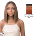 Synthetic Iron Friendly Wig 4 Inch Lace Part Onika,Ttp Copper/Red