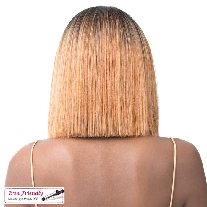 Synthetic Iron Friendly Wig 4 Inch Lace Part Onika,Ttp Golden Copper