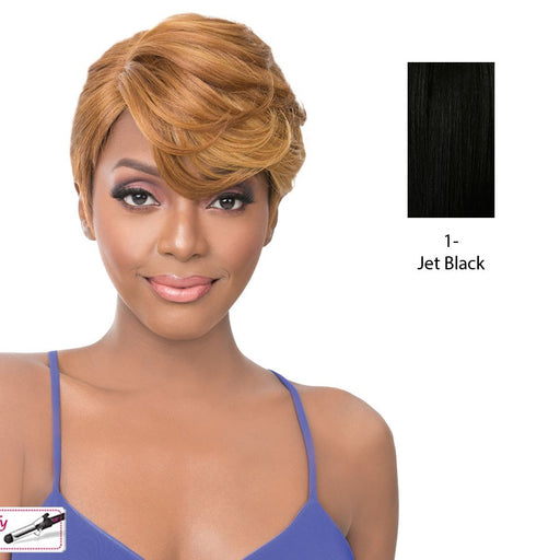 Synthetic Iron Friendly Wig Oria,Black