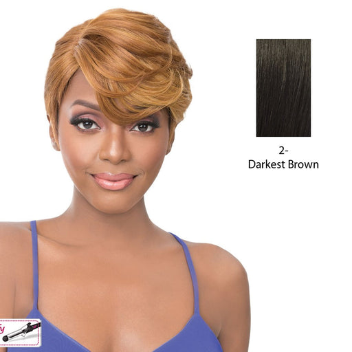Synthetic Iron Friendly Wig Oria,Darkest Brown