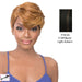 Synthetic Iron Friendly Wig Oria,Off Black Base With Light Auburn Highlights
