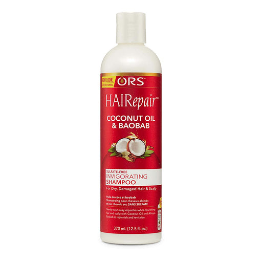 ORS Hairepair Coconut Oil And Baobab Invigorating Shampoo, 12.5 Oz.