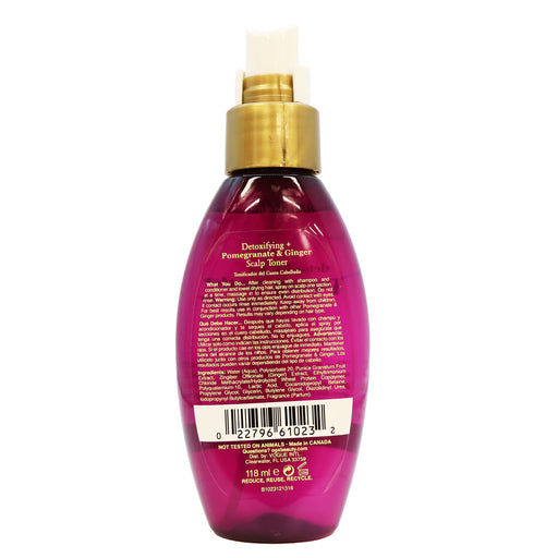 Ogx Pomegranate and Ginger Scalp Toner 4 Oz.
