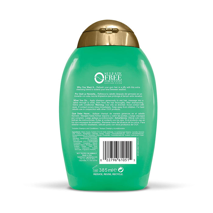Ogx Green Tea Fitness Shampoo 13 Oz.