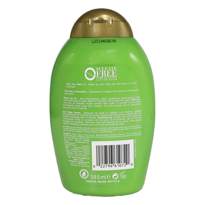 Ogx Tea Tree Mint Extra Strength Conditioner, 13 Oz.