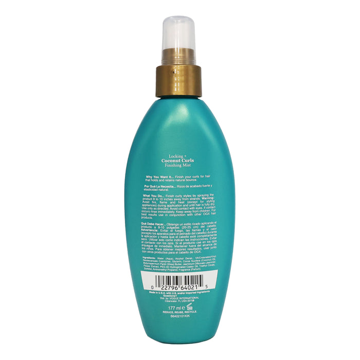 Ogx Styling Coconut Curls Finishing Mist, 6 Oz.