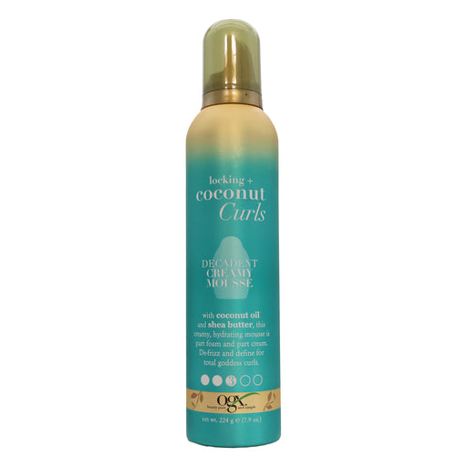 Ogx Styling Coconut Curls Decadent Creamy Mousse, 7.9 Oz.