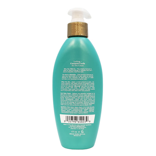 Ogx Coconut Curls Air Dry Cream, 6 Oz.