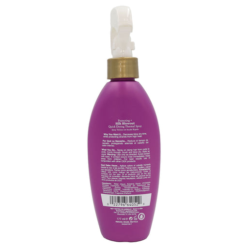Ogx Silk Blowout Drying Thermal Spray, 6 Oz.