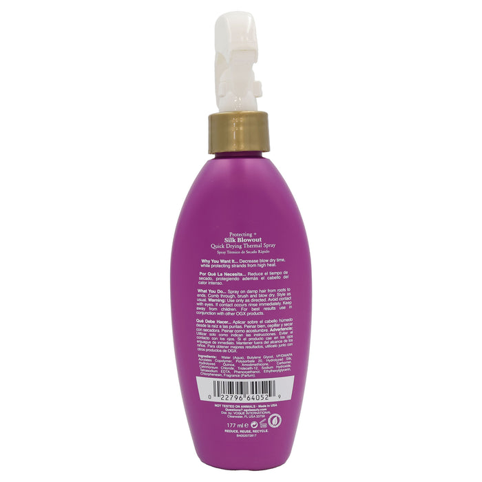 Ogx Silk Blowout Drying Thermal Spray, 6 Oz.