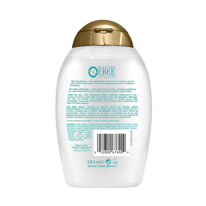 Ogx Lightweight Coconut Fine Curls Conditioner 13 Oz.